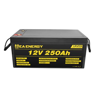 China Lithium Phosphate 250Ah 12 Volt Lifepo4 Battery For RV Camping Boats for sale