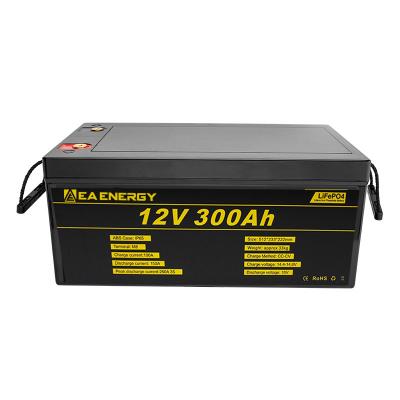 China 12V 300Ah 3840Wh Deep Cycle LiFePO4 Battery Built In 200A BMS for sale