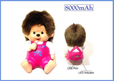 China Universal Diamante Monchhichi Cartoon Power Bank Battery For USB Device for sale