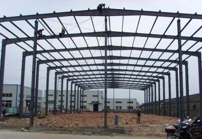 China Steel Prefabricated Warehouse Building With Rock Wool Roof And Wall Panel à venda