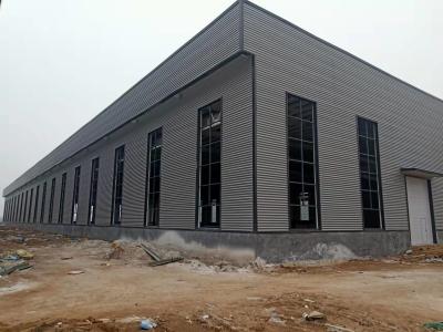 China Hot Rolled Steel Structure Workshop Metal Louver Pre Manufactured Warehouse for sale