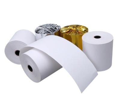 China Supermarket White Thermal Paper Rolls with Printed Logo of Excellent Performance for sale