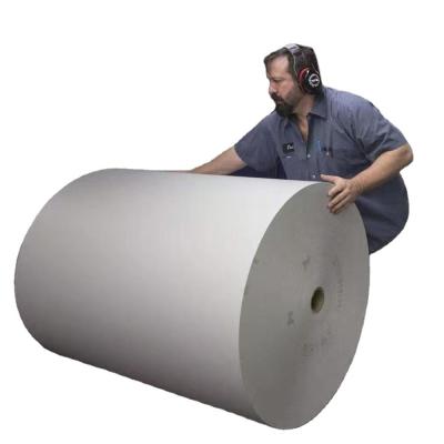China Accepts Custom Order for Wood Pulp White Couch Jumbo Roll Raw Paper Materials C2s for sale