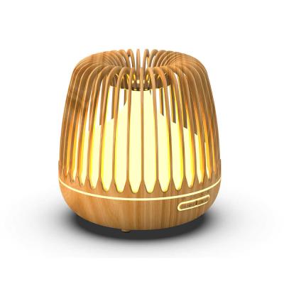 China 400ml Essential Oil Diffuser Humidifier Faux Wooden Aromatherapy LED  Light 233 G for sale