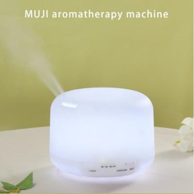 China 12W Aromatherapy Diffuser Humidifier Large Capacity Ultrasonic 500ml White for lobby for sale