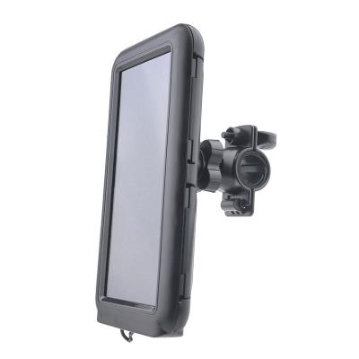 China Waterproof 360 Degree Rotation Universal Plastic Motorcycle Bicycle Handlebar Phone Holder Motorcycle Mobile Phone Holder for sale