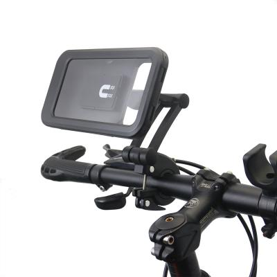 China 360 Degree Adjustable Rotating Flexible Motorcycle Long Arm Bicycle Mobile Phone Holder Waterproof Phone Holder for sale