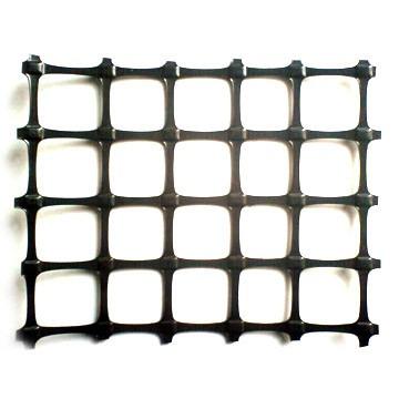 China Extruded 2cm*2cm Mesh Pp Biaxial Geogrid 220gsm for sale