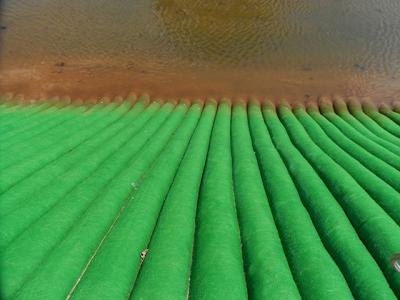 中国 斜面の保護のための350gsmの浸食制御毛布の砂によって満たされたマットレス 販売のため