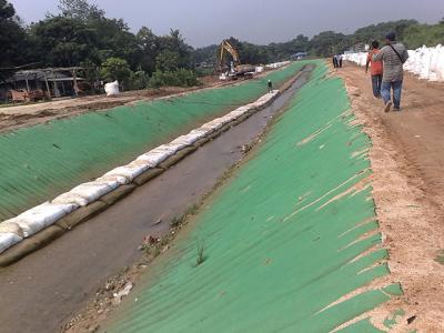 China la arena compuesta tejida/no tejida del geotextil 250gsm PP llenó el colchón para la orilla del río en venta