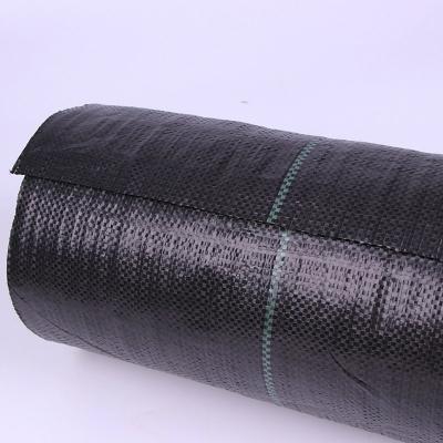 China 70-100GSM BLACK PP WOVEN GEOTEXTILE GROUND COVER FABRIC FOR WEED CONTROL/ WEED BARRIER for sale