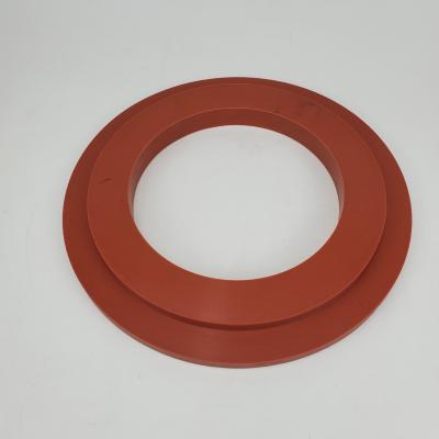 China Anti Dust Cushioning Rubber Silicone Gasket Brown Colored O Type for sale