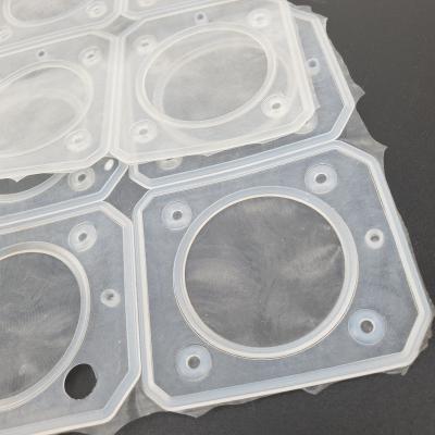 China Vietnam Manufactured Custom Silicone Rubber Parts Clear Anti Slip Cushioning Silicone Gasket for sale