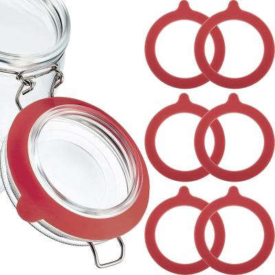 China Red Color Gasket Rubber Seal Non Toxic Waterproof For Jars Container for sale