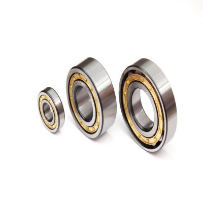 China Open Seals Brass Cage Cylinder Roller Bearing NU203 Auto Drawing Steel for sale