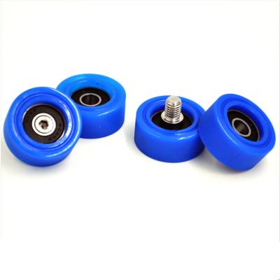 China 35MM Blue Nylon Deep Groove Ball Bearing Plastic Roller Bearing With 608zz for sale