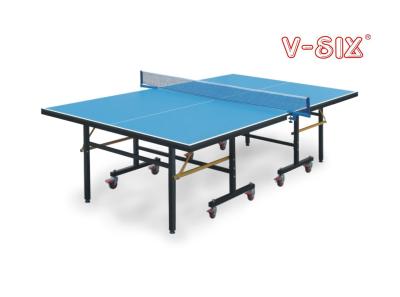 China Durable Outside Ping Pong Table Single Folding With Aluminum Plastic Board Easy Moveable for sale