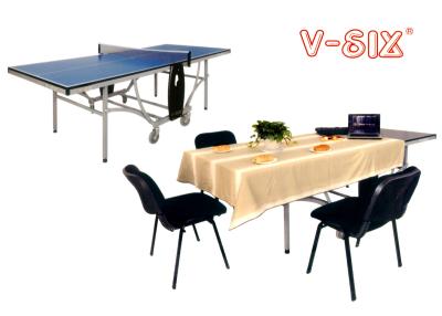 中国 多目的青い卓球台、屋外/屋内耐候性がある卓球のテーブルの 販売のため