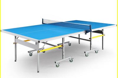 중국 쉬운 단 하나 폴딩 옥외 탁구 테이블 표준 크기는 Movevable를 설치합니다 판매용