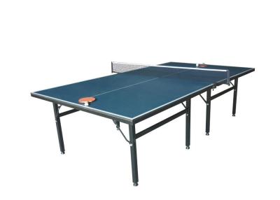 China Movable Indoor Table Tennis Table Single Folding Blue Color Easy Install For Recreation for sale