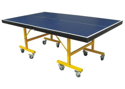 China Portable Junior Table Tennis Table Easy Install Single Folding With Wheels for sale