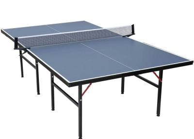 China Standard Size Indoor Table Tennis Table 20*30 Mm Frame Size MDF Material With Wheel for sale