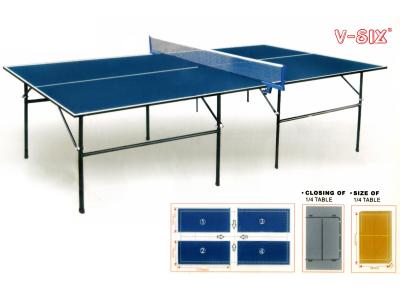 China Tabela dobrável padrão 4 internos do tênis de mesa em 1 12 milímetros de espessura para a recreação da família à venda