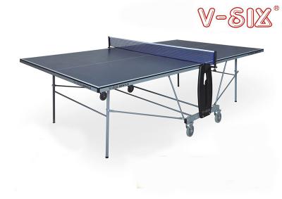 China Caja fuerte plegable portátil movible de la tabla de los tenis de mesa con el tamaño Φ125mm*4 de las ruedas en venta