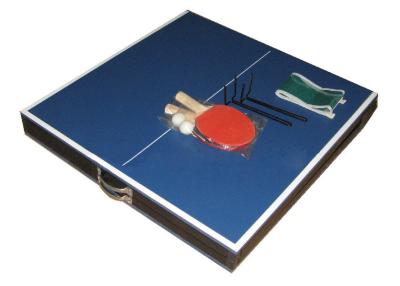 China Material azul dobrável personalizado do MDF da cor da tabela do tênis de mesa para crianças à venda