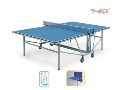 China Double Folding Outdoor Table Tennis Table Waterproof For Physical Training for sale