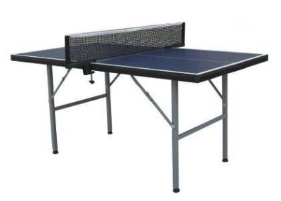China Tragbarer Tischtennis-Tabelle 12mm JUNIORMDF, einfache Falten-mittelgroße Klingeln Pong-Tabelle zu verkaufen