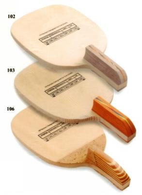 China Professional Ping Pong Paddles With Firwood , Wooden Cork Handle Table Tennis Rackets for sale