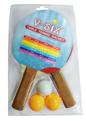 China Professional Table Tennis Bats With Pimple Out , Custom Ping Pong Balls For Beginner for sale