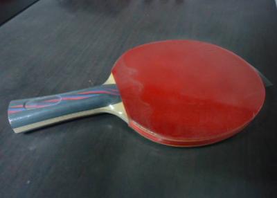 China Reverse ITTF Rubber Table Tennis Rackets 2.0mm Sponge With Colour Handle for sale