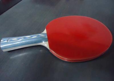 China 6mm Linden Plywood Table Tennis Rackets 1.8mm Sponge With Clear Reverse Rubber for sale