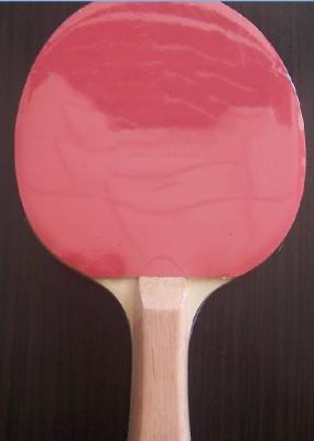 China Concave Handle Personalized Ping Pong Paddle Red Color For Table Tennis for sale