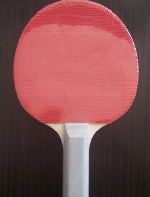 China Pure Handle Ping Pong Racket Double Pimple Rubber With 1.5mm Sponge Poplar Plywood for sale