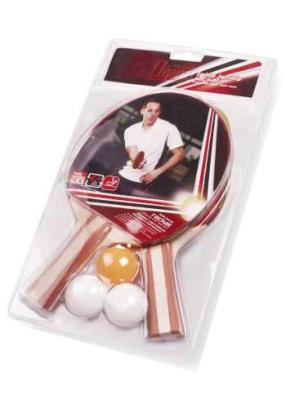 China Portable Table Tennis Set Blister Packing Two Bats / Three Balls For Tournament for sale