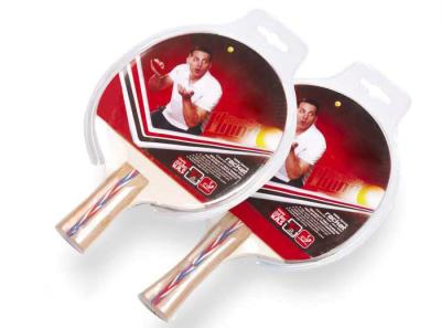 China Easy Use Single Ping Pong Rackets , Table Tennis Paddles With Color Handle for sale