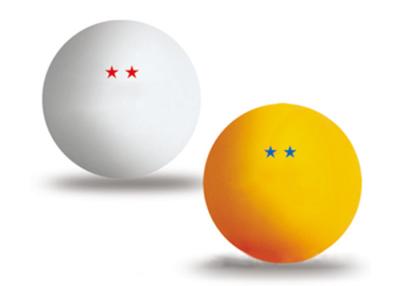 China Tamanho padrão 40mm da celuloide de 2 estrelas das bolas de tênis de mesa para semi a competição à venda