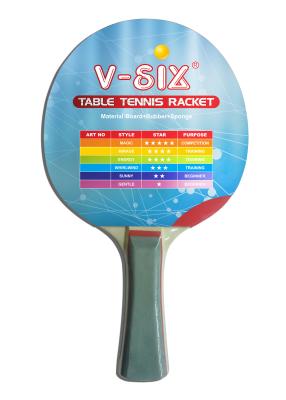 China Color Handle Linden Table Tennis Rackets Plywood Linden Standard Size for Playing for sale