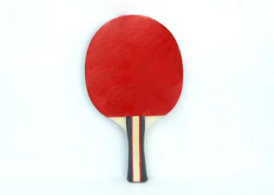 China V-SIX Tischtennis-Schläger-orange Schwamm mit dem farbigen Griff/Rückseite Gummi zu verkaufen