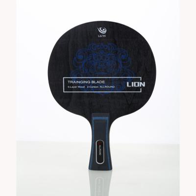 China 2 Layer Aromatic Carbon Lion Pattern professional table tennis paddles Good Elasticity for sale