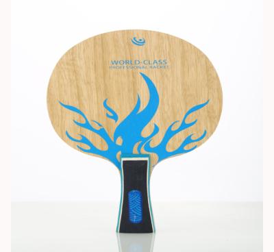 Chine Le ping-pong professionnel de lame de ping-pong de flamme bleue manie la batte fait sur commande à vendre