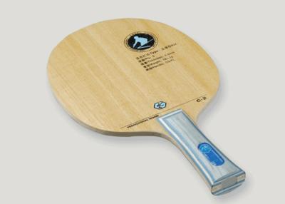 China Classic 5 Layers Wood Floor C2 Custom Table Tennis Bats For Competition for sale