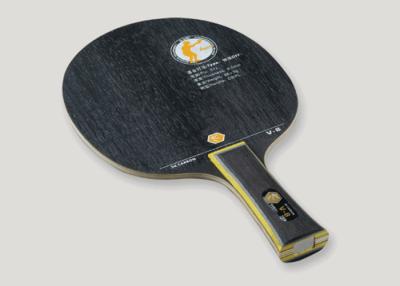China Black Aus 7 Plywood V-8 Table Tennis Blade / Pro Ping Pong Paddles With Strong Lethality for sale