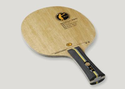 China Sperrholz-kundenspezifische Klingeln Pong-Schläger des Hochleistungs-Tischtennis-Blatt-V - 6 7 zu verkaufen