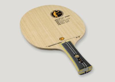 China Pás frescas de Pong do sibilo da madeira compensada altamente elástica da lâmina 7 do tênis de mesa com o poço do controle de velocidade à venda