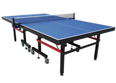 China Professional MDF Indoor Table Tennis Table With Wheel Easy Install for sale