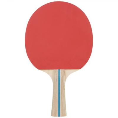 China Allround Player Table Tennis Rackets 5 Layer Pimple In Rubber Striked Natural Handle for sale